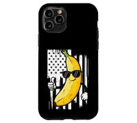 Banana Thumbs Up Bandera de Estados Unidos Fruta Patriótica Hombres Mujeres Niños Carcasa para iPhone 11 Pro