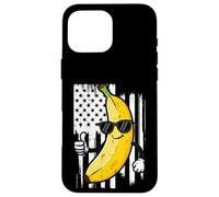 Banana Thumbs Up Bandera de Estados Unidos Fruta Patriótica Hombres Mujeres Niños Carcasa para iPhone 16 Pro MAX