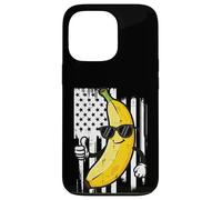 Banana Thumbs Up Bandera de Estados Unidos Fruta Patriótica Hombres Mujeres Niños Carcasa para iPhone 13 Pro