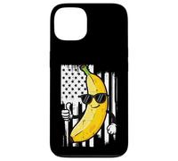 Banana Thumbs Up Bandera de Estados Unidos Fruta Patriótica Hombres Mujeres Niños Carcasa para iPhone 13