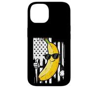 Banana Thumbs Up Bandera de Estados Unidos Fruta Patriótica Hombres Mujeres Niños Carcasa para iPhone 14