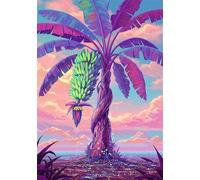 Banana Tree 70 Piece Jigsaw Puzzles for Adults, Colourful, Challenging & Brainteasing Adult Puzzles 70 Pieces Plant, Fun jigsaws for The Whole Family 14x10 Inch