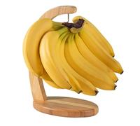 Banana Tree Hanger - Banana Holder - Bammboo Bananas Hanger Holder Stand With Stainless Steel Hook Bananas Rack, Kitchen Storage & Organisation For Home Kitchen Fruit Storage Display On Countertop