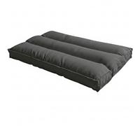 bananair - Futón Japonés Enrollable 1 Persona, Grueso y Cómodo, Fabricado en Francia, Funda Lavable, Cama Plegable de Suelo Práctica - Colchón Plegable, Correa Incluida (90 × 190 cm, Gris Oscuro)