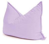 bananair - Puff Gigante de Pana Ancho, Suave y Confortable - Puff Cama con Relleno de Espuma Incluido, Óptimo Apoyo para la Espalda - Bean Bag, Sofa Puff XXL Cómodo (180x140 cm, Violeta Lila)