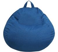 bananair - Puff Salon con Relleno Incluído - Suave y Cómodo - Funda Lavable a Máquina - Puff Pera Práctico y Fácil de Transportar - Bean Bag Versátil, Puff Gamer, Niños (105 x 85 cm, Azul)