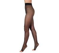 BANANALU 15 Den pantis suaves sin dedos de los pies transparentes Toeless Open Toe, negro, XXL