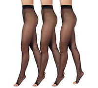 BANANALU 15 Pantimedias blandas sin dedos Toeless transparente Open Toe, M