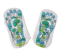 Banane Calcetines de masaje, fisioterapia, masaje de reflexología, un par, para una terapia de masaje de pies fácil en casa, alivia la fatiga de los pies, calcetines para reflexología, puntera, ilustración completa en inglés