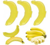 Bananenbox 3er Pack Frischhaltebeutel für Bananen Bananen enschutz Bananenhalter BPA frei Bananenform Geeignet für den Transport von Fruchten Unterwegs Obst Aufbewahrung mit Deckel