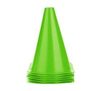 banapoy 6 Conos Entrenamiento Fútbol, marcadores Fútbol Plástico Colores Brillantes 18Cm con Base Cuadrada Plana y Estable para Entrenamiento y Práctica Control del balón (Green)