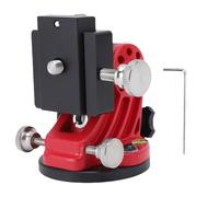 banapoy Asientos de Ajuste de Latitud, Base de Latitud de Instrumento de Cuña Ecuatorial, Hilo de 3/8 ", 0-90 °, Montaje del Telescopio para Accesorio de Telescopio Astronomía (Negro Rojo)