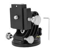 banapoy Asientos de Ajuste de Latitud, Base de Latitud de Instrumento de Cuña Ecuatorial, Hilo de 3/8 ", 0-90 °, Montaje del Telescopio para Accesorio de Telescopio Astronomía (Todo Negro)