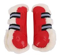 banapoy Botas para Tendones, Protector Pierna Delantera Caballo, Carcasa PU, Forro Suave, Envoltura Cálida para Piernas de Caballo, Protege Tendones Ligamentos, Botas de Salto, XL