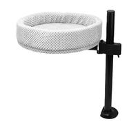 banapoy Cama de Escritorio de Gato, Hamaca Redonda de Gatos, Rotación 360° y Altura Ajustable, Percha de Cama de Nido, Muebles para Escritorios para Hogar, Mesas Juego