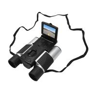 banapoy Cámara Binocular Digital, LCD de 2.0 Pulgadas 1080P 5MP con Aumento de 10X y Zoom Digital de 8X, para Observación de Aves, Caza, Conciertos, Actividades Al Aire Libre (Plata Negro)