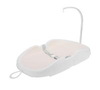 banapoy Cambiador de bebé con Barra de Juguetes para Baño Infantil (Beige) | Cambiador de Pañales Ergonómico a Prueba Agua con Cinturón Seguridad, Agradable para la Piel, Fácil Limpiar, para Viajes Casa