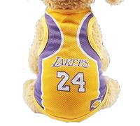 banapoy Camiseta de la Copa Mundial para Perros, Chaleco de Verano Transpirable, Lindo y Vivo para Perros Cachorros con Dobladillo de Bloqueo Delicado, Estilo Clásico Informal Moda (L)