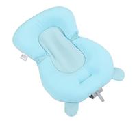 banapoy Cojín de Baño para Recién Nacidos de 0 A 12 Meses, Flotante Alfombrilla de Baño para Recién Nacidos Cojín para El Asiento de La Bañera del Bebé, Plegable Baño Cama Ducha Alfombra (Oso Azul)