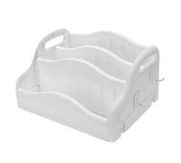 banapoy Estantería para Niños de 3 Niveles, Estanterías para Libros de Guardería, Estantería Portátil Pequeña para Almacenamiento de Libros, Rincón de Lectura para Niños Pequeños (White)