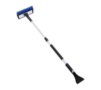 banapoy Extendable Snow Brush and Ice Scraper, 91-128cm | Cepillo de nieve con escobilla de goma y raspador de hielo para parabrisas de coche, pala de nieve telescópica