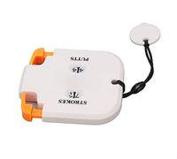 banapoy Golf Stroke Clicker Contador de Puntuación de 2 Dígitos de Plástico Premium para 2 Jugadores, Portátil para Juego de Golf (Blanco y Naranja)