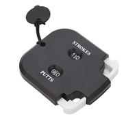 banapoy Golf Stroke Clicker Contador de Puntuación de 2 Dígitos de Plástico Premium para 2 Jugadores, Portátil para Juego de Golf (Prensa Blanca Cuerpo Negro)