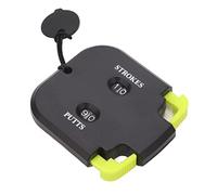 banapoy Golf Stroke Clicker Contador de Puntuación de 2 Dígitos de Plástico Premium para 2 Jugadores, Portátil para Juego de Golf (Negro y Verde)