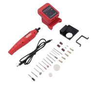 banapoy Herramienta Rotativa Inalámbrica, Mini Amoladora Ajustable de 6 Velocidades Recargable de 20 V, Amoladora Eléctrica Portátil con Batería de Rápido, 24 Accesorios para Manualidades,