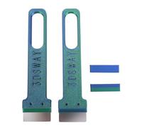 banapoy Kit de Rascador para Impresora 3D, 2 Piezas con Hojas de Acero SK5 y Tornillos, Accesorios para Impresora 3D para Despegue de Modelos y Limpieza de la Plataforma