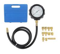 banapoy Medidor Presión Aceite Motor,12Piezas 0 a 500 Psi Kit Herramientas Prueba Líquido Transmisión Medidor Presión Caja Cambios Automática con Manguera y