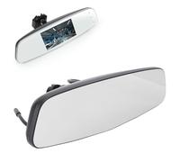 banapoy Pantalla Espejo Retrovisor, 4,3" 12V Ajuste Brillo Automático Universal, Entradas Vídeo 2 Canales Espejo Cámara Respaldo, Accesorios Exteriores Automóviles,Conducción Segura