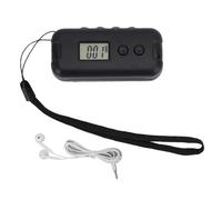 banapoy Radio FM Portátil, Receptor Estéreo Digital de Bolsillo con Pantalla LCD, Conector para Auriculares, Sintonización de 50 a 109 MHz para Viajes Al Aire Libre, Escucha en Casa (Black)