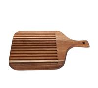 banapoy Tabla de Cortar de Madera de, Tabla para Servir Pizza de Doble Cara, de Charcutería con Ranura para Jugo y Antideslizante para Cocina, Pizza, Queso, Pan, Carnes y Frutas (#1)