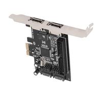 banapoy Tarjeta Controladora Serial ATA PCI Express, Adaptador ESATA IDE Ultra ATA de 3 Gbps, Controlador PCIe a de 2 Puertos con Plug and Play, LBA de 48 bits para Computadora de Escritorio