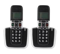 banapoy Teléfono Inalámbrico Compacto para Hogar, Teléfono Inalámbrico DECT 6.0 con Contestador Automático, Identificador Llamadas, Llamada Espera, Altavoz con Auricular Dúplex (EU)