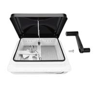 banapoy Ventilación Techo para Vehículos Recreativos, Ventilador Ventilación Techo para Remolques 12V, Ventilador Escape con Aspas 6", para Remolque Vehículo Camping, 13.58 X 13.58