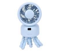 banapoy Ventilador para Cochecito, Ventilador con Clip Recargable de 9000 MAh, Equipo de Viaje con Temporizador Silencioso y Clip de Pulpo de Rotación de 360 grados de 5 a 14 Horas para Asiento de