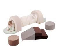 BanaSuper Bloques de Espuma con Túnel de Juego | Gimnasio Interior para Bebés y Niños | Set de Escalada y Psicomotricidad | Juguete Montessori para Casa y Guardería | Certificado EN71