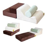 BanaSuper Bloques de Espuma para Escalada, Juego De Escalada Suave para Niños, Gimnasio Interior para Bebés, Carrera De Obstáculos De Interior, Desarrollo Psicomotor para Casa y Guardería, 3 Piezas