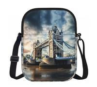 BANBADP Historic London Bridge - Bolso de hombro estampado para mujer, bolso cruzado compacto con correa ajustable para viajes y fiestas
