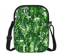 BANBADP Monstera Deliciosa Banana Palm - Bolso de hombro para mujer, bolso cruzado compacto con correa ajustable para viajes y fiestas