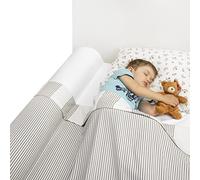 BANBALOO MAX- Barrera de Seguridad Cama Niño - Anticaídas Infantil/Barandilla de Espuma Antideslizante con Protector de Colchón Impermeable, para Camas Dobles, Abatibles,90,150 cm y Montessori.