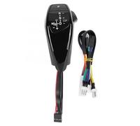 BANBE Palanca De Cambio LED Para Coche RHD Palanca De Cambio De Marchas Automática Compatible Con Para BMW E46 E60 E61 Volante A La Derecha Repuestos(Glossy Black)