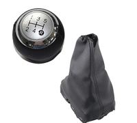 BANBE Perilla De Caja De Cambios Bota De Perilla De Cambio De Caja De Cambios Para Toyota Corolla E18 E180 2013-2018 Repuestos(Silver,5 speed)