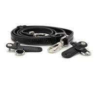 banbeln Mini Bags Leather Shoulder Strap Terracotta Nude Taupe Nave Blue Bag Straps (SET,CITY-Black)