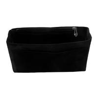 banbeln Organizador de bolso con forro de tela suave para mujer, inserto ligero para bolso con bolsillo con cremallera (Black, XL)