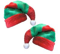 BANBERRY DESIGNS - Juego de 2 sombreros de Navidad para hombre o mujer, diseño de Papá Noel