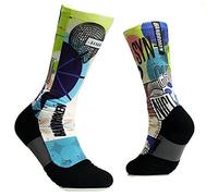 Banbroken | Calcetines Deportivos | Material de Alto Rendimiento | Protecciones Laterales y Frontales| Prevención de Lesiones de Tobillo | Tejido extra transpirable | L/XL | Multicolor