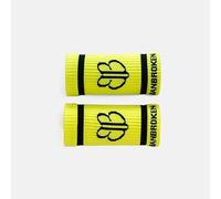 Banbroken | Muñequeras de Sudor Elásticas | Crossfit, Calistenia, Tenis, Padel | Soporte de muñecas | Transpirables y absorbentes | Sweatband para Deporte | 2 uds | Amarillo